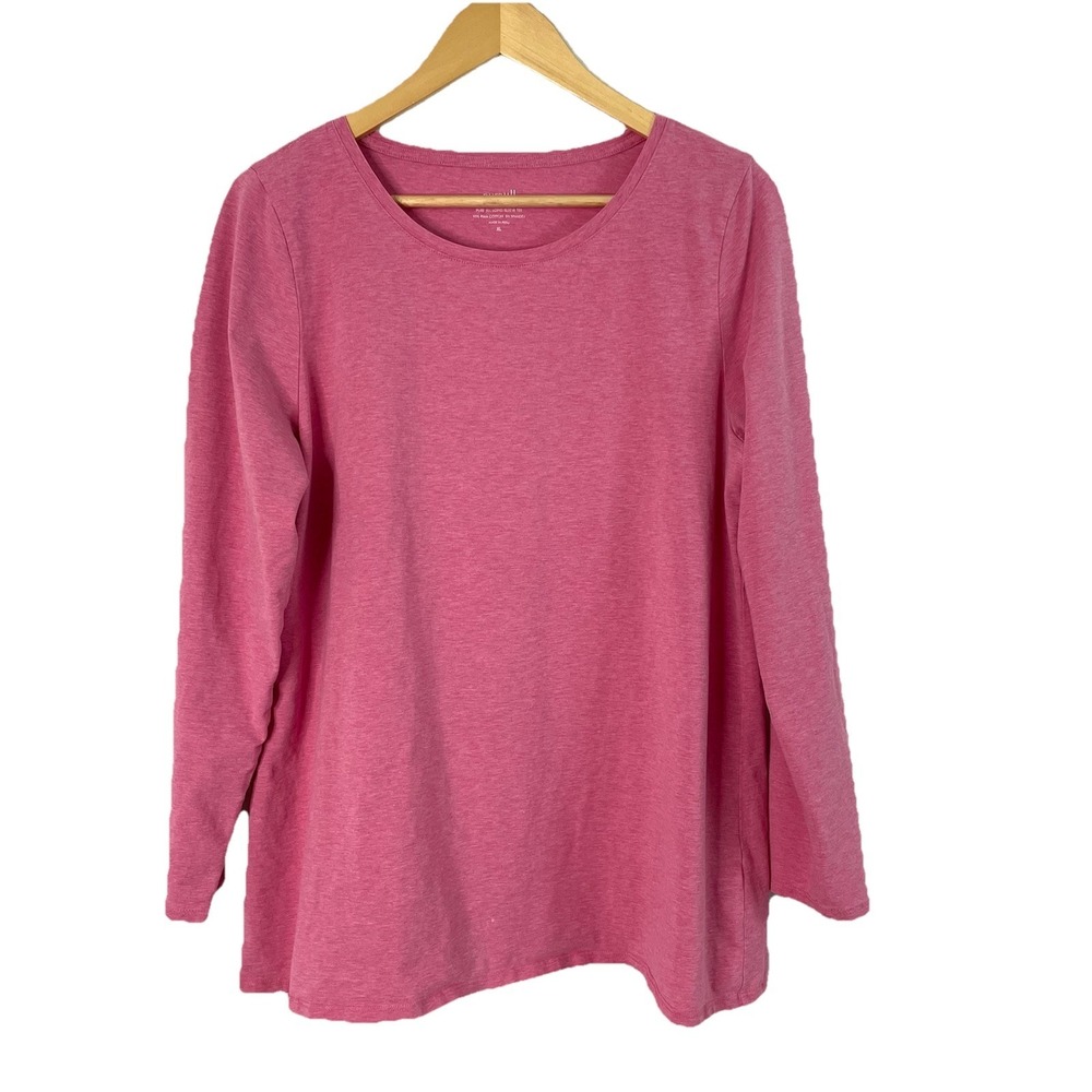 J Jill Purejill Teeshirt Top Womens Extra Large XL Pullover Pima Cotton Stretch